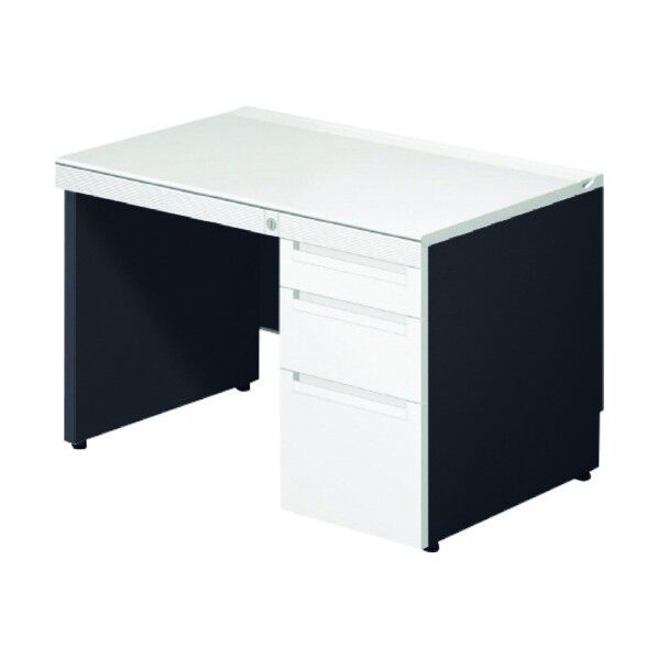 673111)ステージオ 片袖机 ST-107L-P3 WS/BK 1点