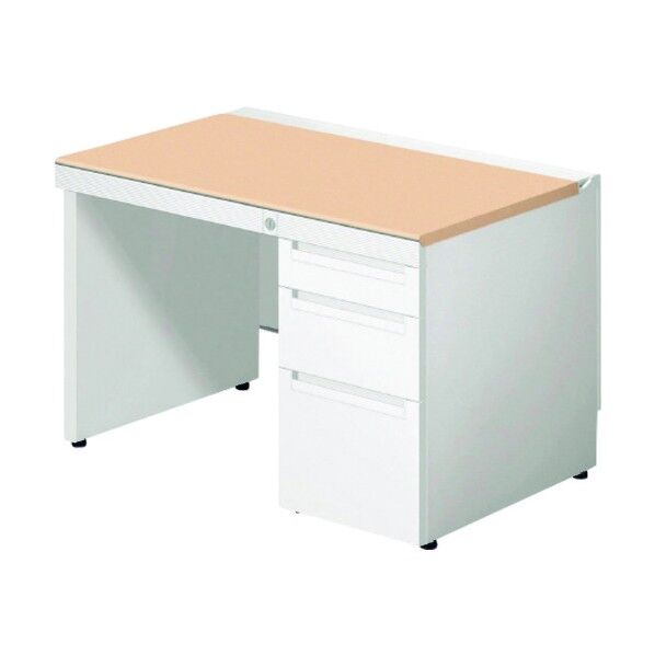 673114)ステージオ 片袖机 ST-117L-P3 WS/BK 1点