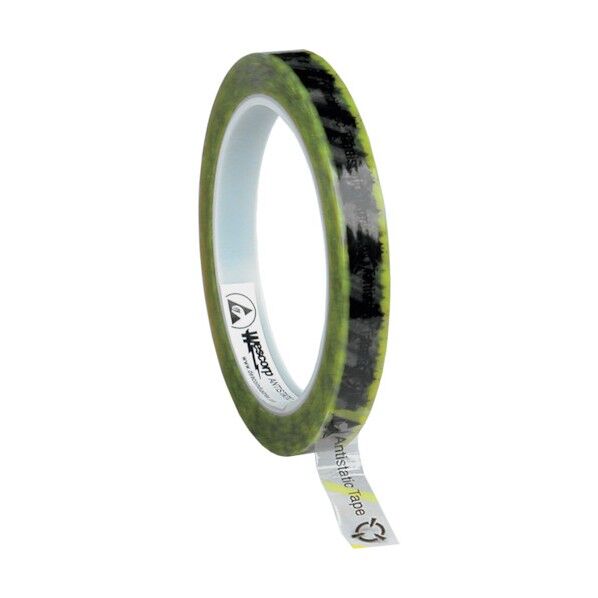 静電気防止テープ マーク付き 13mmX65.8m 巻芯径76mm 79275 1点