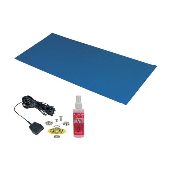 静電気拡散性2層ビニールシート 青 750mmX1500mm