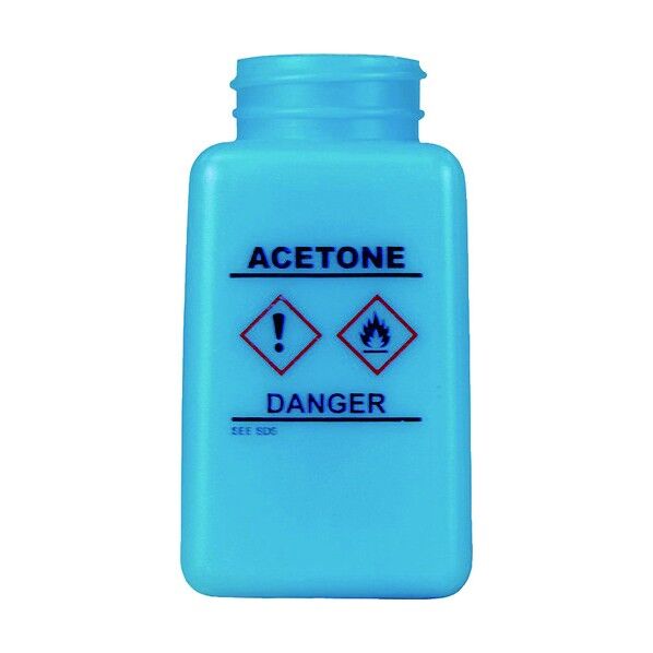 ボトル 青 GHS表示 アセトンと印刷 180cc 35731 1点