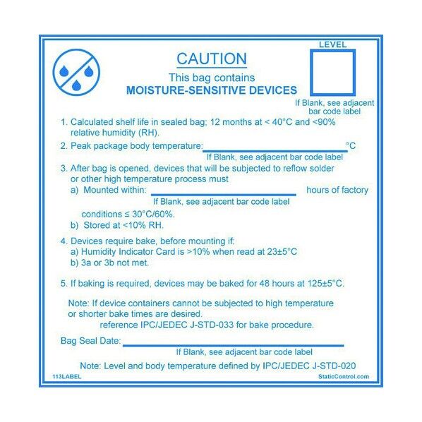 ラベル 1033-21 JEDEC113 10X10cm 113LABEL 100枚