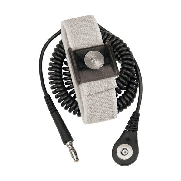 リストストラップ、JEWEL、マグネット嵌合 伸縮性長さ調整機能付き、黒、3.66m