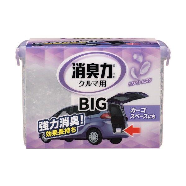 クルマの消臭力 BIG900G ホワイトムスク ST12474 1個...