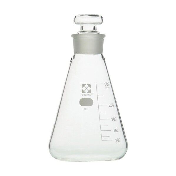 共栓三角フラスコ(目安目盛付き) 100mL 1個