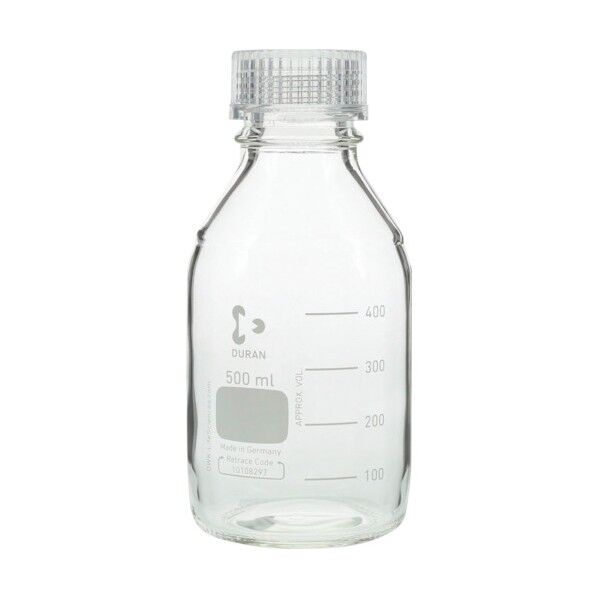 ねじ口びん 500ml 透明キャップ付 017200-5003A 10個