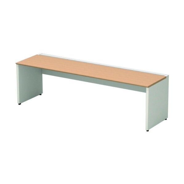 689210)片面デスク ベースセット ST-K126W-B W4/W4 1点