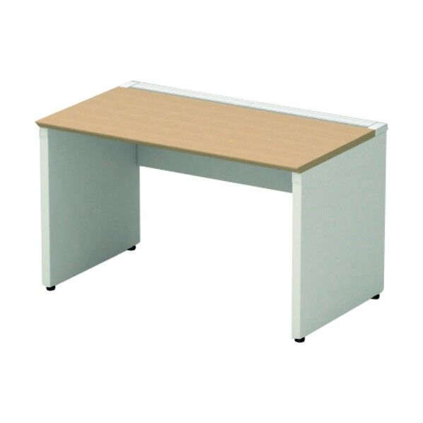 689211)片面デスク ベースセット ST-K126W-B WM/W4 1点