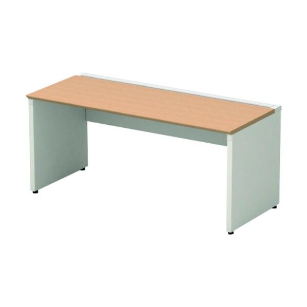 689205)片面デスク ベースセット ST-K166W-B WM/W4 1点