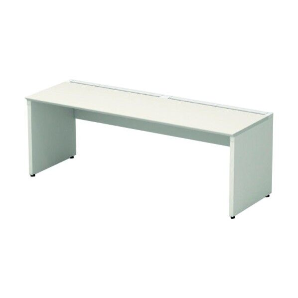 689195)片面デスク ベースセット ST-K246W-B W4/W4 1点