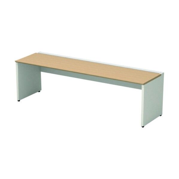 689196)片面デスク ベースセット ST-K246W-B WM/W4 1点