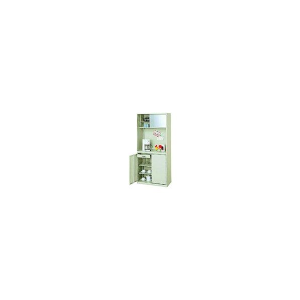 プラス 21694)ティーキャビネット TC-800N LGY 1点