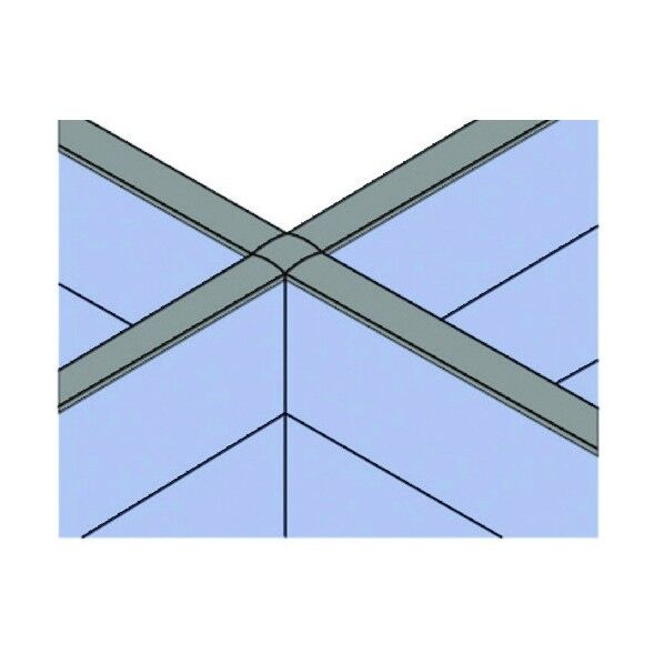 625157)LF 連結部材 高さ同位置 LF-16R-90X DGY 1点