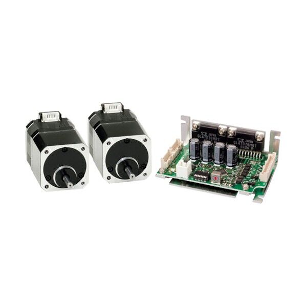 2軸同時駆動マイクロステップドライバ&ステッピングモータ2台セット CSB-UDシリーズ CSB-UD42D1-SB 1点