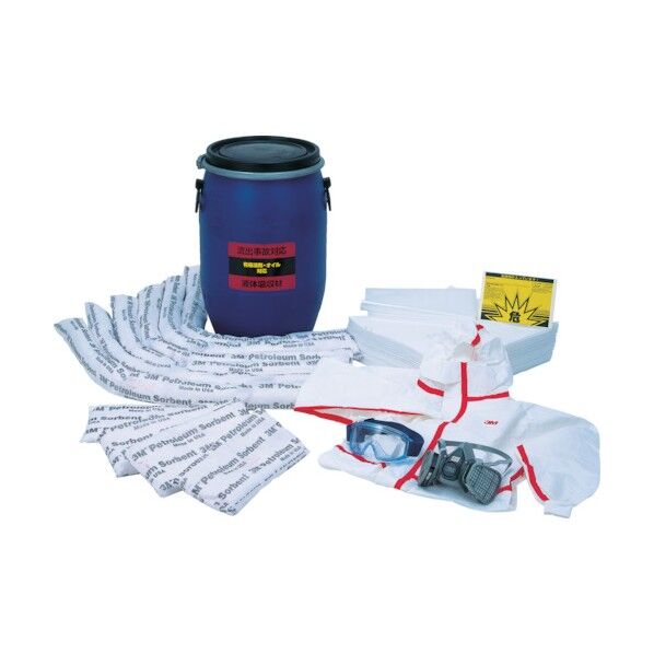 3M(スリーエム) 住友スピルキット危険物流出対策用キット オイルタイプ 80リットル用 JSK12080P 便利グッズ(文具・OA機器) 1個...