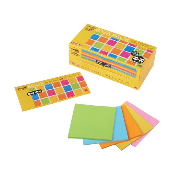 ポストイット強粘着ノートアイディアPC