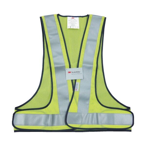 高視認性反射ベスト SVP-02Y ライムイエロー SVP-02Y 1点