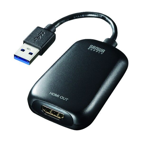 USB3.0-HDMIディスプレイアダプタ(1080P対応) USB-CVU3HD1 1点
