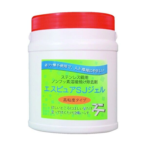 佐々木化学薬品 ステンレス溶接焼け除去剤 エスピュアSJジェル(高粘度タイプ)1kg SJJEL1000G 1点...