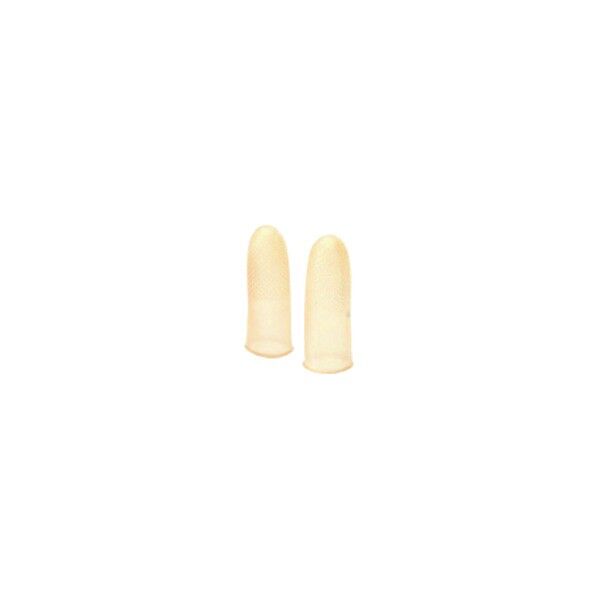 プラス 35977)指サック アメ色 M/L KM-300A 10個