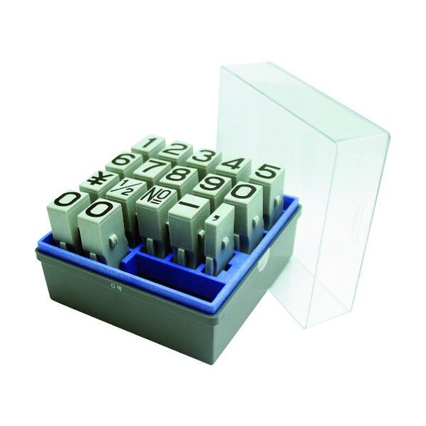 シャチハタ 柄付ゴム印 連結式 数字 ゴシック体 0号 GRN-0G 1点...