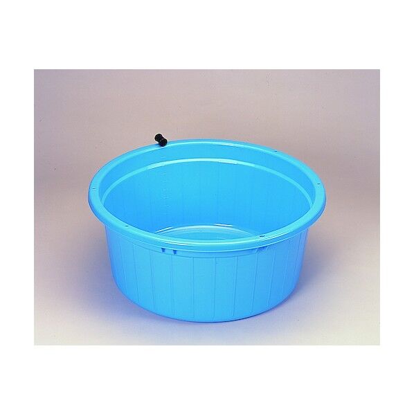 501317 キングタライ 丸型 105L B ブルー 水栓なし