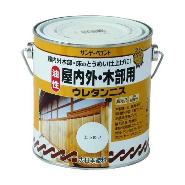 サンデーペイント 油性屋内外木部用ウレタンニス とうめい 700M 265725 1点
