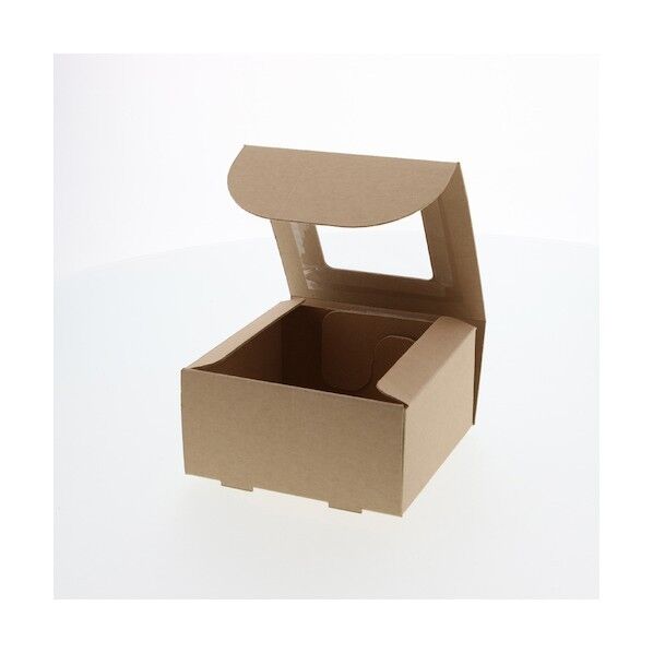 HEIKO 箱 ギフトボックス フレームBOX FL-1 10枚 クラフト 120×120×60mm 006204140 10枚