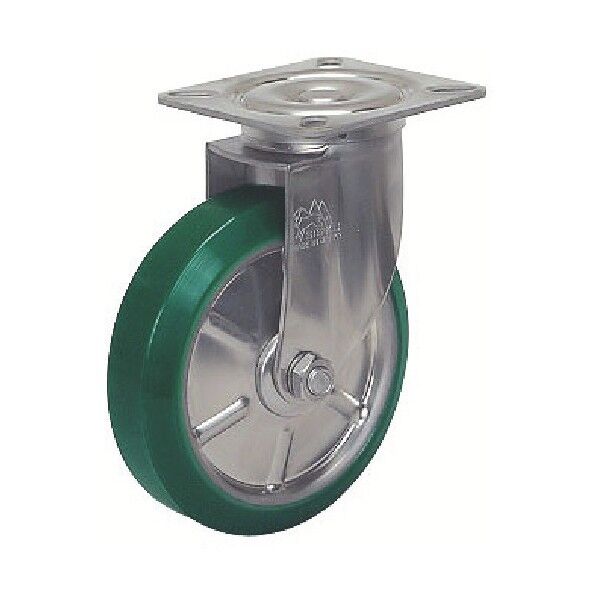 シシク ステンレスキャスター 自在 150径 ウレタン車