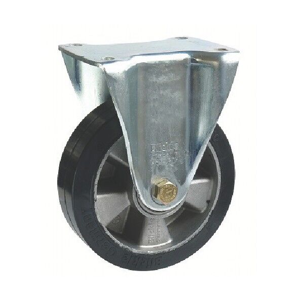 重荷重用キャスター 固定 160径 ゴム車輪