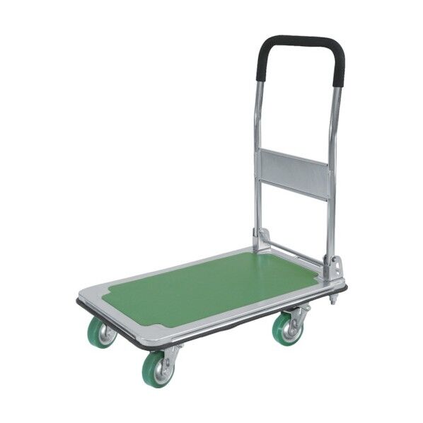 運搬台車 スチール製鋼板補強ボディ 緩衝スプリングキャスタ ウレタン車輪付 DSA-SA100UW 1点