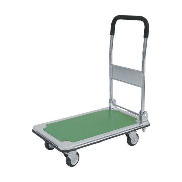 運搬台車 スチール製鋼板補強ボディ 緩衝スプリングキャスタ ゴム車輪付 DSA-SA100W 1点