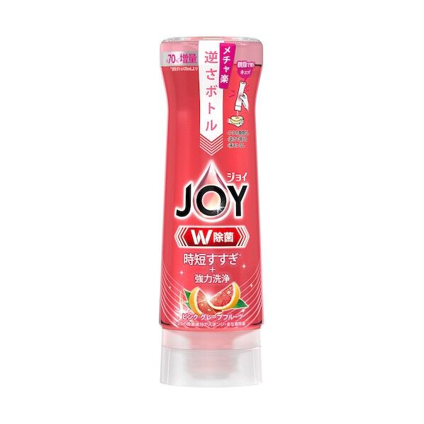 ジョイ W除菌 食器用洗剤 逆さボトル ピンクグレープフルーツ 本体 290ml