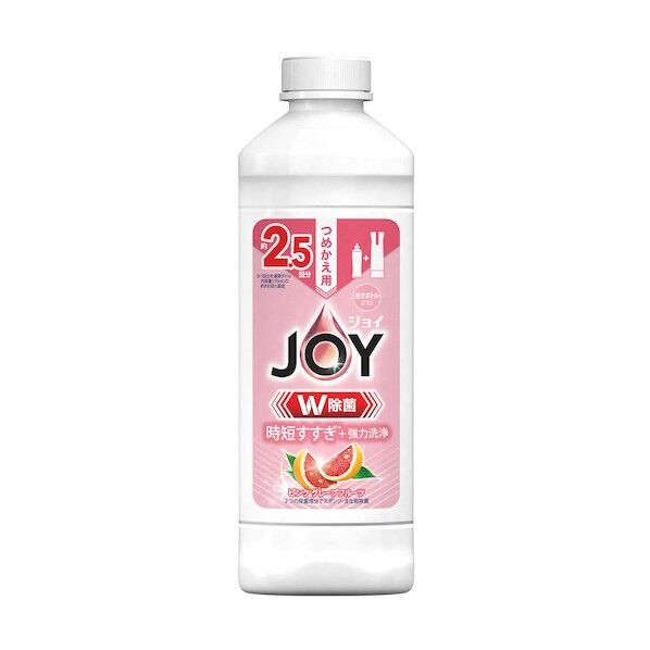 ジョイ W除菌 食器用洗剤 ピンクグレープフルーツ 詰め替え 325ml 402327 1個