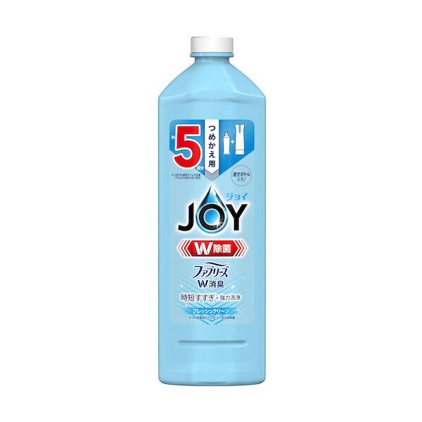 ジョイ W除菌 食器用洗剤 ファブリーズW消臭 フレッシュクリーン 詰め替え 670ml 402331 1個