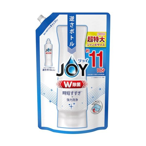 ジョイ W除菌 食器用洗剤 さわやか微香 詰め替え 超特大ジャンボ 1425ml