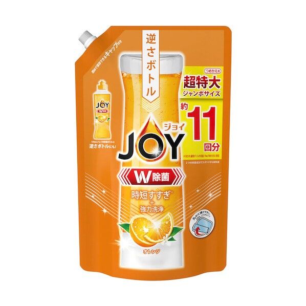 ジョイ W除菌 食器用洗剤 オレンジ 詰め替え 超特大ジャンボ 1425ml