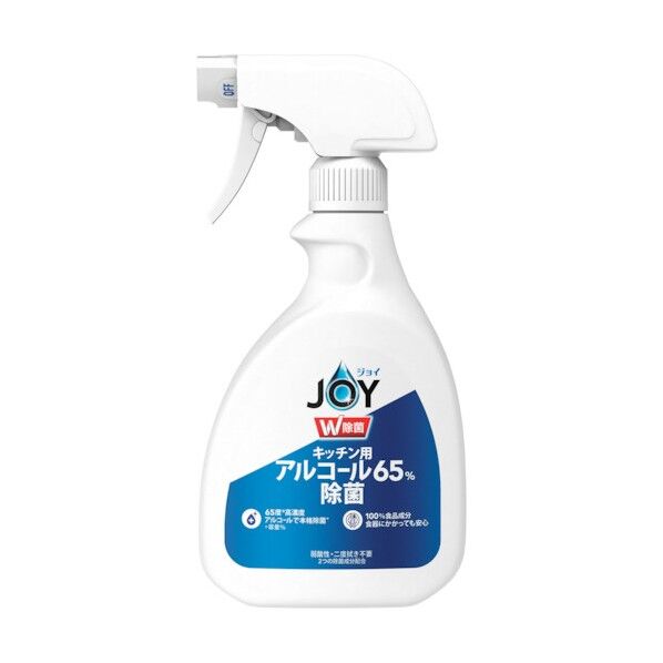 ジョイ W除菌 スプレー キッチン用 65%アルコール 本体 350ml 350ml 085689 1点