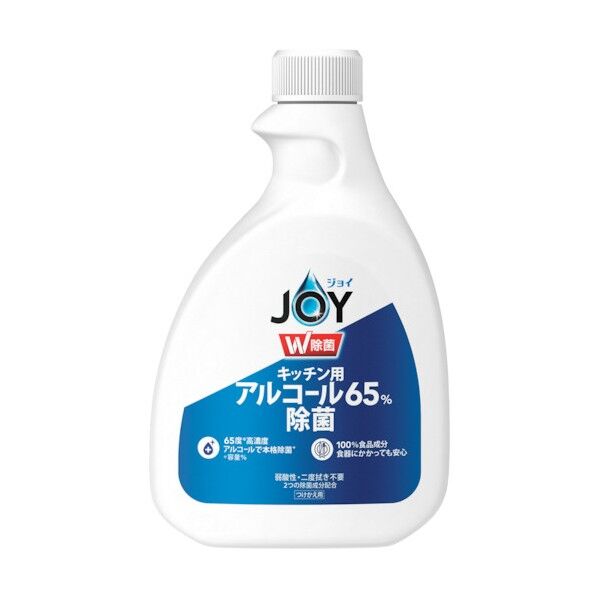 P&Gジャパン ジョイ W除菌 スプレー キッチン用 65％アルコール 付替 350ml 350ml 085696