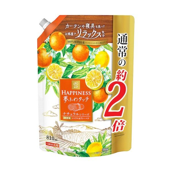 P&Gジャパン レノアハピネス 夢ふわタッチ シトラス&ヴァーベナ 詰替え 特大 810mL 402302 0...