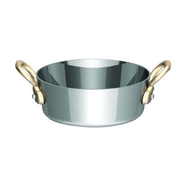 UK18-8プチテーパーパン両手浅型鍋 (蓋無) 9cm PPT8802 1個