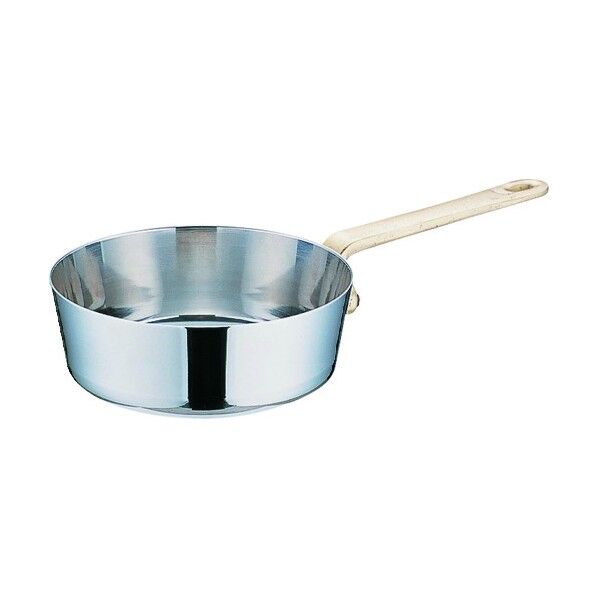 UK18-8プチテーパー片手浅型鍋 (蓋無) 10cm PPT9903 1個