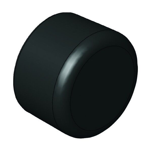 パイプエンドキャップ(黒)・φ8 R-CAP-8 1点