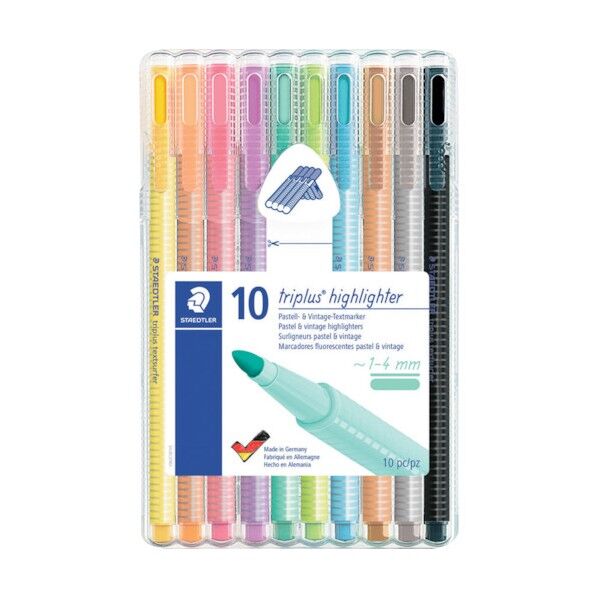 ステッドラー日本 トリプラス ハイライターペン 10色セット 362 CSB10 10本