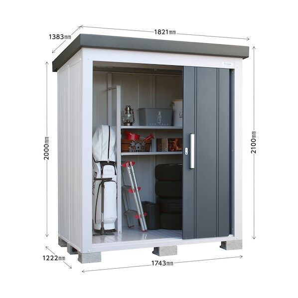 物置 レスパス ギングロ EL-1712(GK) 1点...