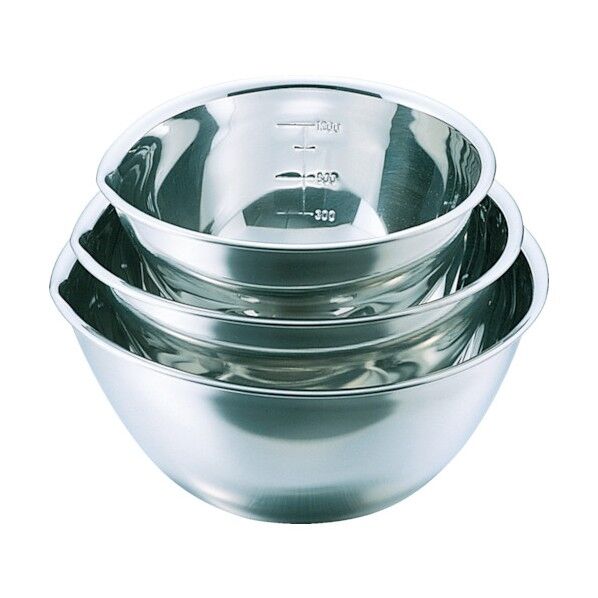 １８－８深型口付目盛付ボール２０５ 228 x 233 x 108 mm SS-21MB 1