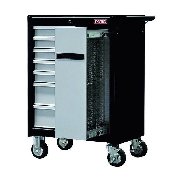 シューター社 重量キャビネットカート TC-H25 ブラック TC-H25-BK 1点