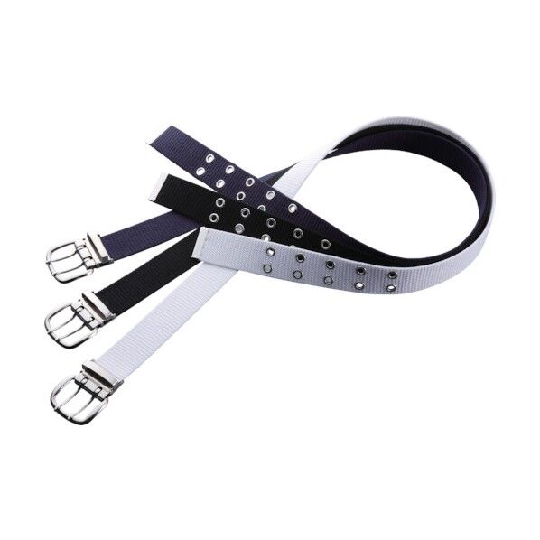 綿製2ピンバックル 40mm幅 黒 1130mm NO.WP-40-B 1