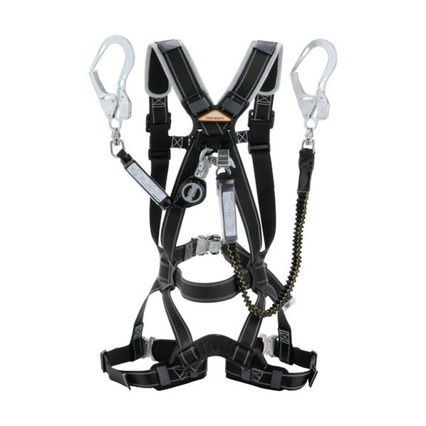 フルハーネス型巻取式(ロック装置付き)と伸縮式 ダブルランヤード NO.FGH-146W 1点