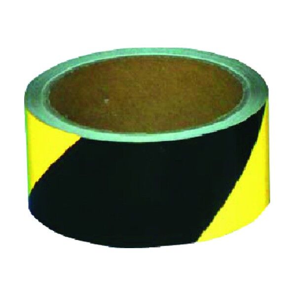 コンクリート用反射トラテープ45mm幅×10m 黄・黒 TP-505 1点